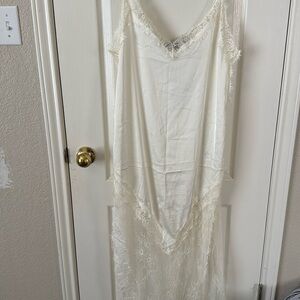 Lioness Slip Dress with Lace Trim